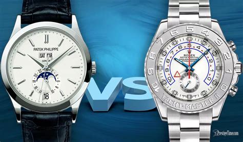 rolex vs patek watches.